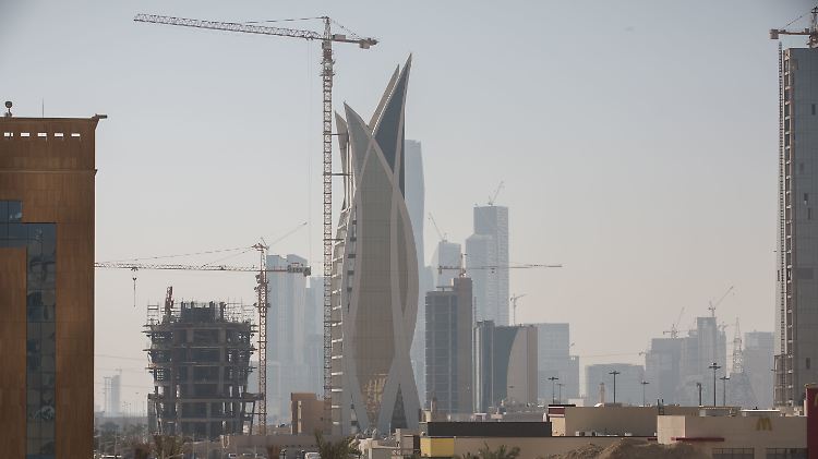Die Skyline von Riad.