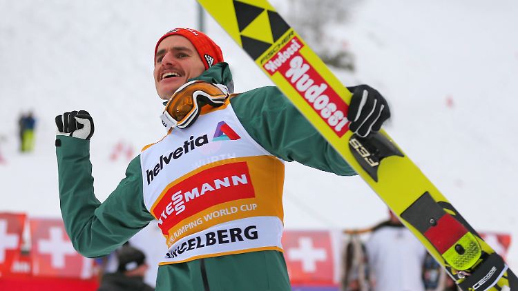 Vom Toptalent zum Überflieger - Richard Freitag springt derzeit von Sieg zu Sieg.