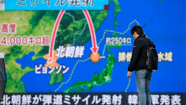 In diesem Jahr schoss Nordkorea zwei Raketen Richtung Japan.