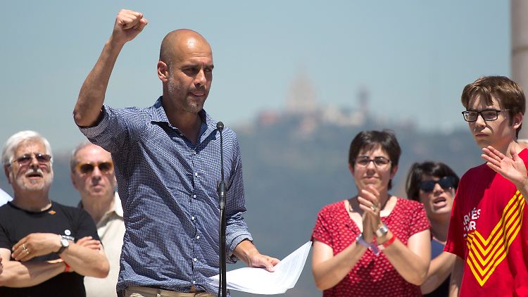 Pro Unabhängigkeit: Josep Guardiola.