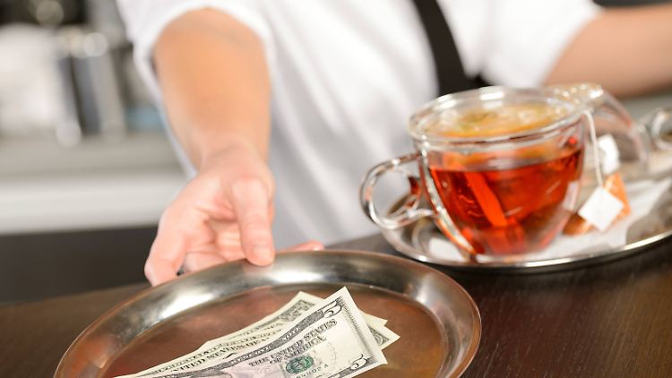 In den USA verdienen Kellner durchschnittlich nicht einmal zehn Dollar pro Stunde. Für viele ist das Trinkgeld notwendig.