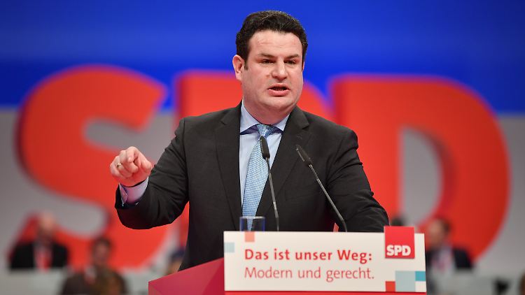 Hubertus Heil beim Bundesparteitag der SPD am 7. Dezember.