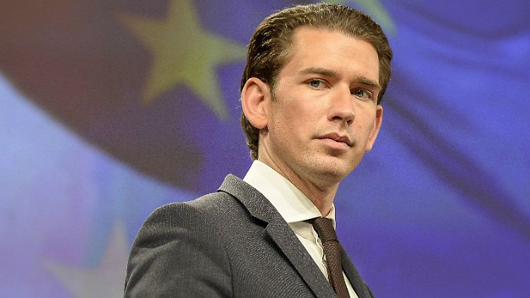 Österreichs Kanzler Sebastian Kurz fordert einen Kurswechsel in der EU-Flüchtlingspolitik. 