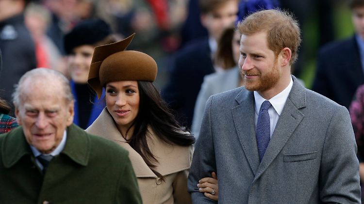 Führten eine gute Beziehung zueinander: Prinz Philip, Herzogin Meghan und Prinz Harry