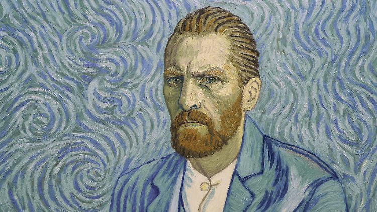 Was wie das Selbstportrait von van Gogh aus dem Jahr 1889 aussieht, ist in der Tat ein Still aus dem Film "Loving Vincent".