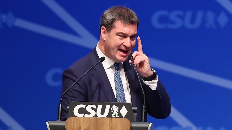 Markus Söder und der mahnende Zeigefinger - er will in Bayern Modernität und konservative Werte verbinden.