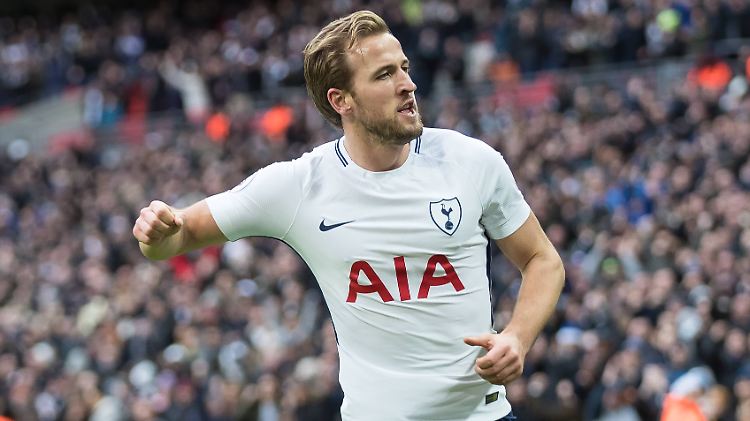 Harry Kane schraubt sein Torkonto auf 39 Treffer im Jahr 2017.