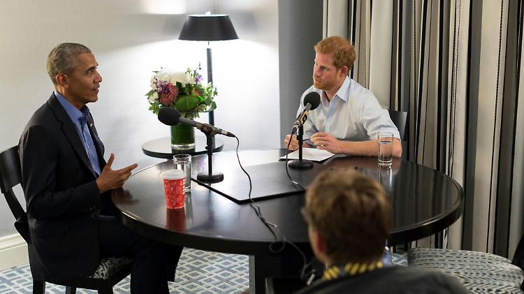 Das Gespräch zwischen Prinz Harry und Barack Obama wurde bereits im September aufgezeichnet.