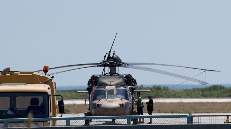 Mit diesem Hubschrauber sind die acht türkischen Soldaten nach Griechenland geflohen.