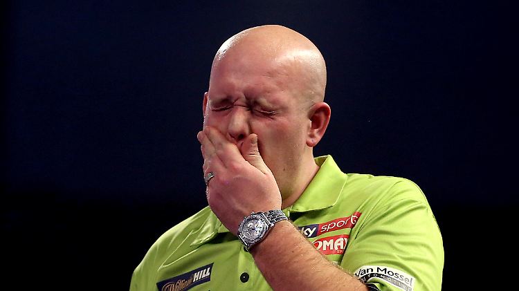 Autsch! Michael van Gerwen wird seinen WM-Titel nicht verteidigen können.