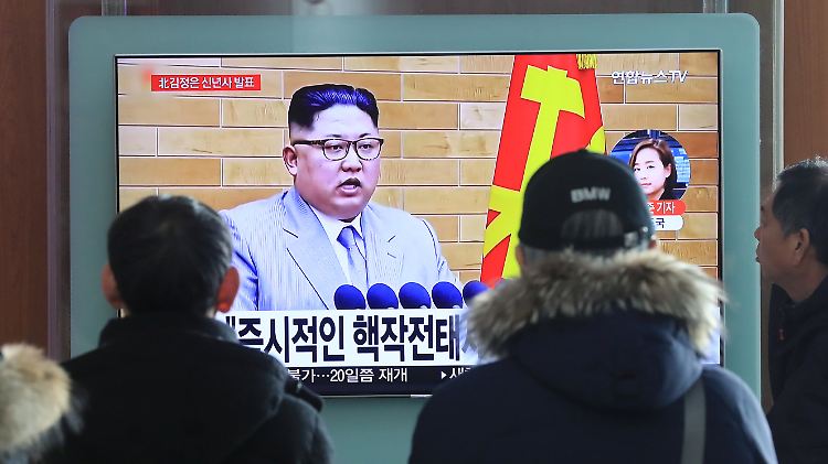Auch in Seoul schaut man sich Kims Ansprache an.