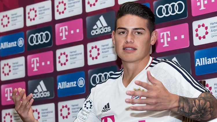 "Wenn, dann würde ich eher Richtung Halbfinale gegen Deutschland spielen wollen": James Rodríguez.