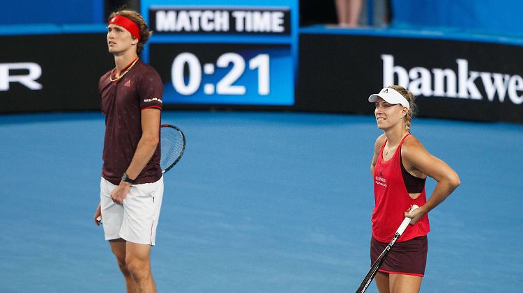 War ja trotzdem ganz gut: Angelique Kerber und Alexander Zverev.