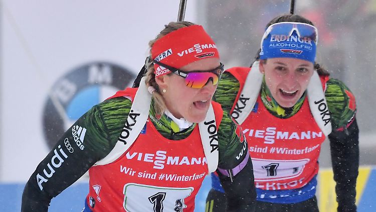 Los jetzt: Vanessa Hinz schickt Denise Herrman ins Rennen.