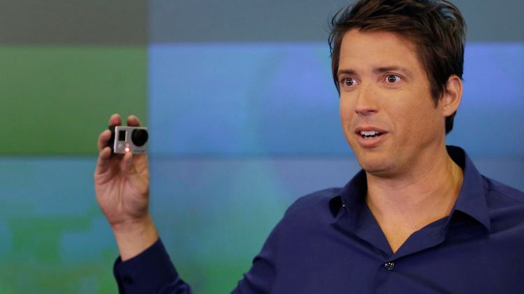 2014 - Firmengründer Nicholas Woodman feiert den Börsengang von GoPro.
