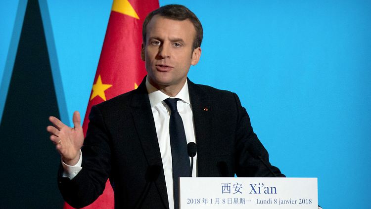 Emmanuel Macron warnt bei seinem Besuch im chinesischen Xian vor einer neuen "Hegemonie" Chinas.
