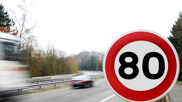 Auf manchen Landstraßen dürfen Autos ab Juli nur noch 80 km/h fahren.