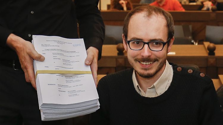 Antoine Deltour im Dezember 2016 vor Gericht.