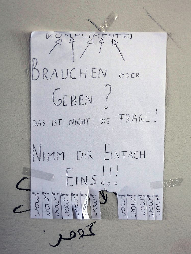 Heute schon ein Kompliment bekommen? Nein? Dann reißen Sie sich doch eines ab!