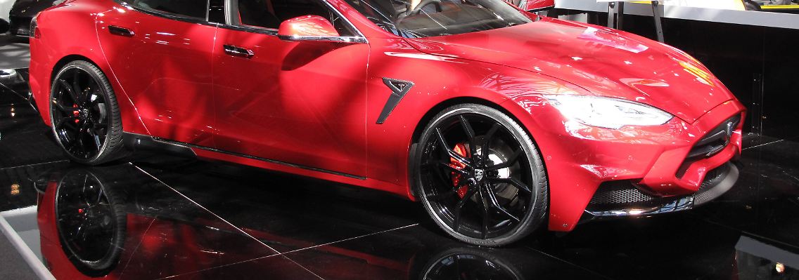 Ein Tesla des Models S P85D.