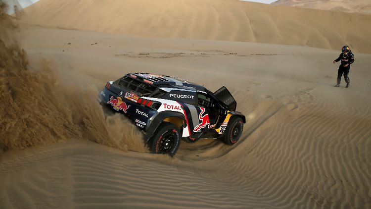 Sainz hat im Peugeot die Spitze weiter im Blick.