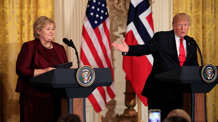 Norwegen hat den USA F-52-Kampfjets abgekauft? Davon dürfte die norwegische Premierministerin Erna Solberg noch nie etwas gehört haben.