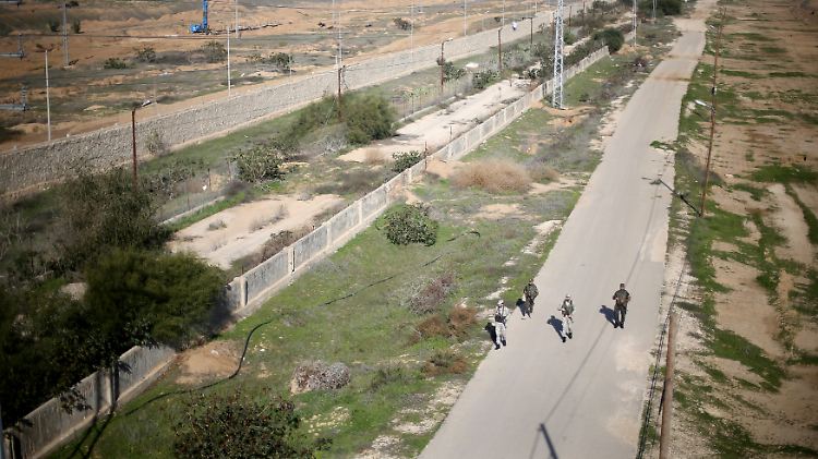 Patrouille an der Grenze zwischen Ägypten und dem Gazastreifen.