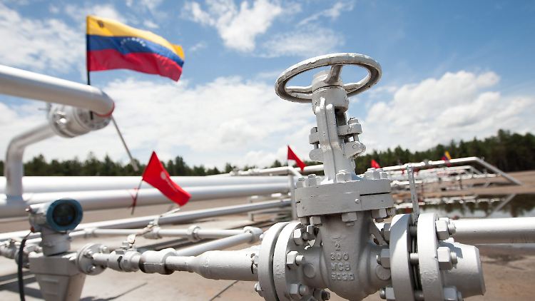 Blick auf das Ölfeld in Morichal im Orinoco-Gürtel in Venezuela