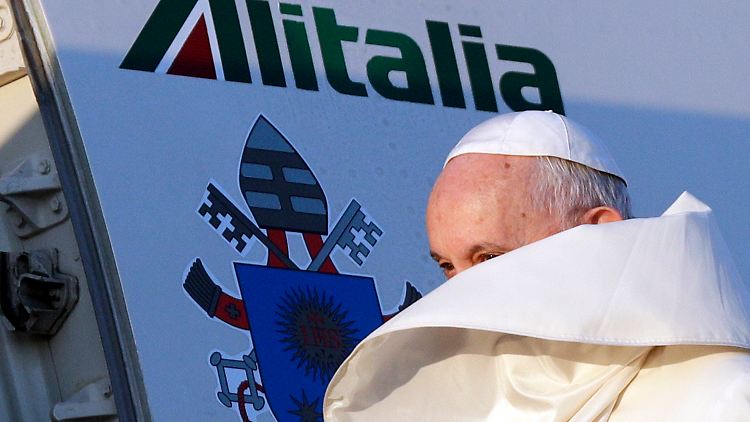 Papst Franziskus erinnert vor seiner Abreise an die Opfer des Atombomben-Angriffs 1945 in Nagasaki. 