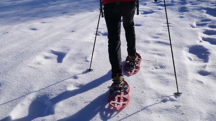 Schneeschuhtouren schonen den Geldbeutel und bieten großen Spaß.