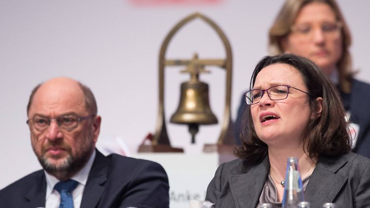 Für die GroKo: Schulz und Nahles.