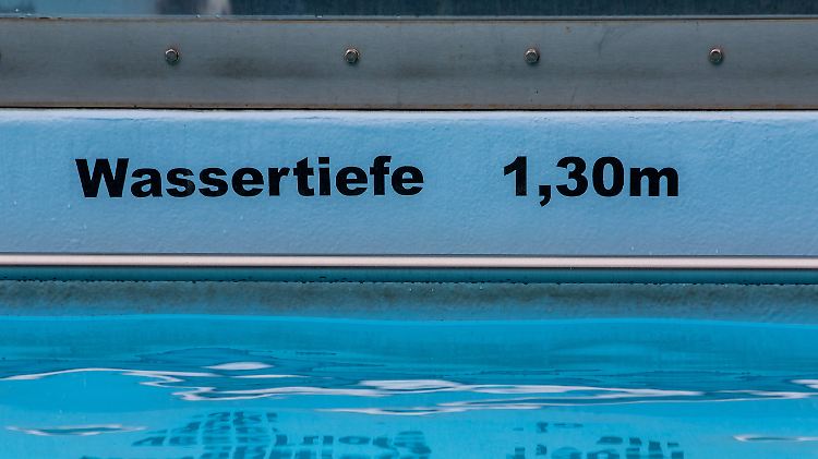 Das Becken war lediglich 1,30 Meter tief.