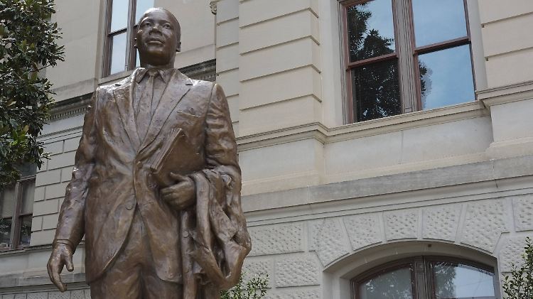 Das Martin-Luther King-Denkmal steht in Atlanta, Georgia.
