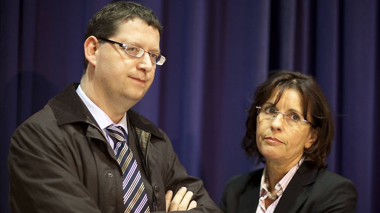 Ypsilanti mit ihrem Nachfolger an der hessischen SPD-Spitze: Thorsten Schäfer-Gümbel.
