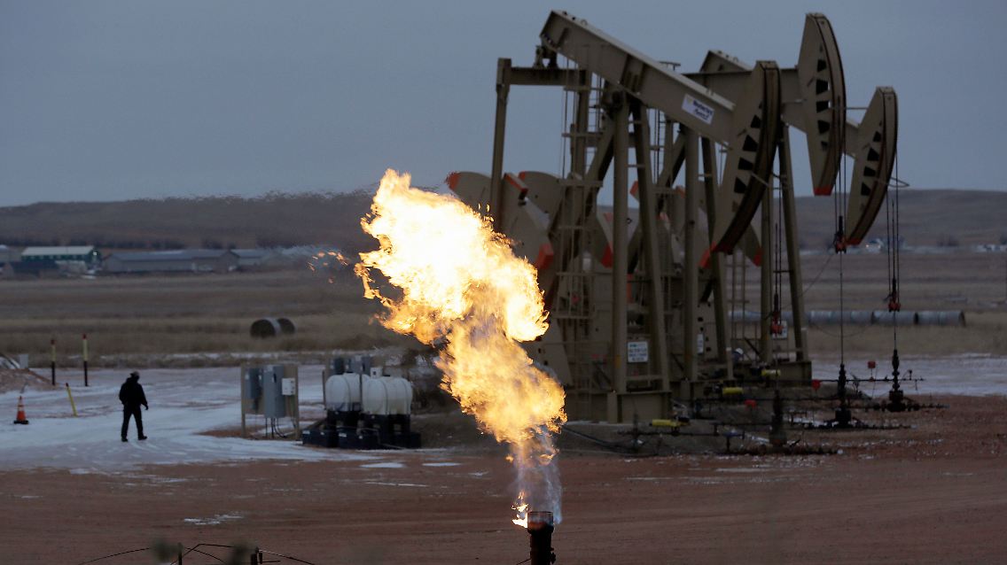 Ölförderung im US-Bundesstaat North Dakota