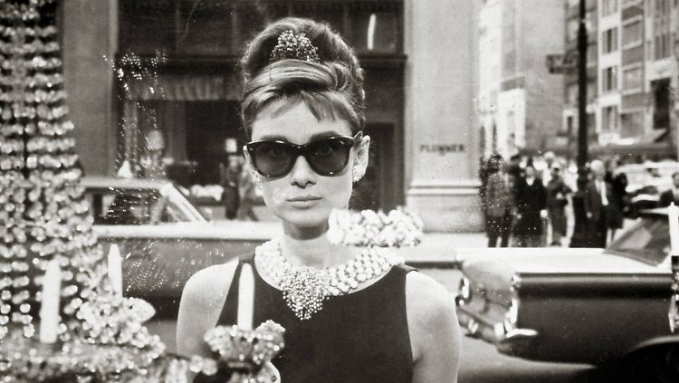 Audrey Hepburn in "Breakfast at Tiffany's", 1961.