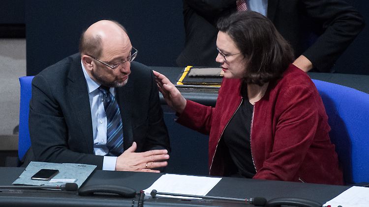 Martin Schulz und Andrea Nahles sind für die GroKo. Doch es gibt viele Gegner innerhalb der Partei.