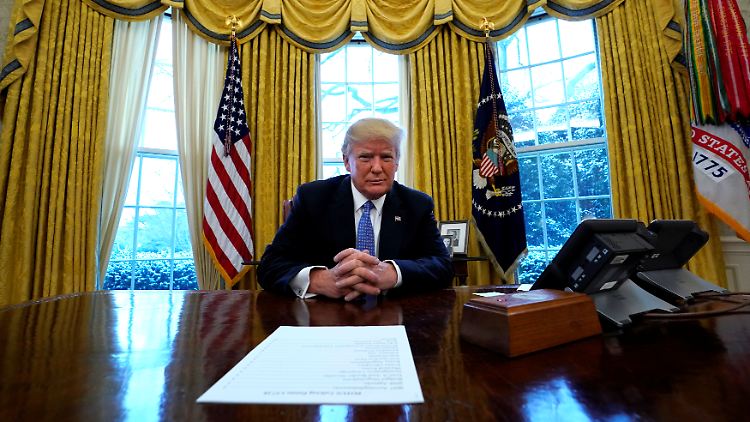 Donald Trump sitzt seit zwölf Monaten im Oval Office.