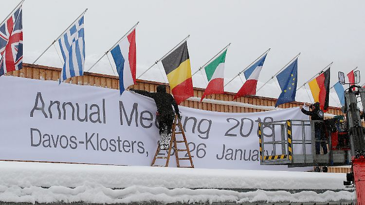 In Davos bereitet man sich auf das Weltwirtschaftsforum in der kommenden Woche vor.