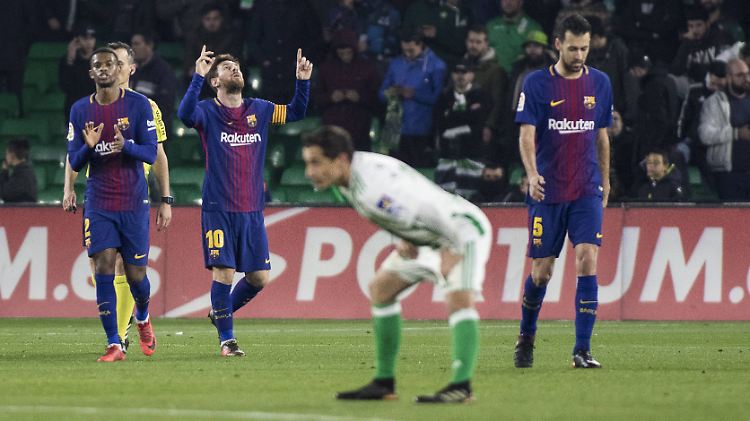 Messi trifft auch gegen Betis.