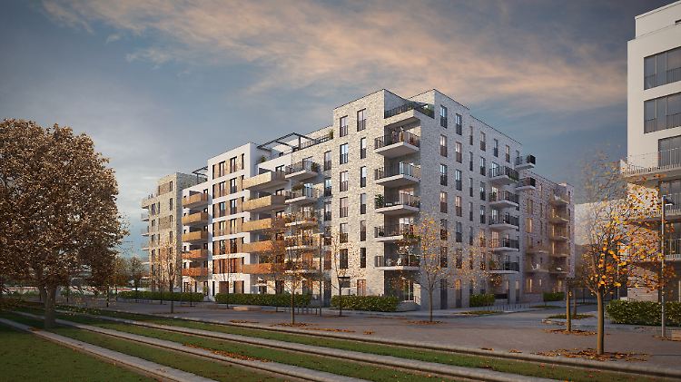Wohnungen für den deutschen Immobilienmarkt: Instone entwickelt zum Beispiel Projekte wie etwa das Bauvorhaben "AltOh!na" in Hamburg (Grafik).