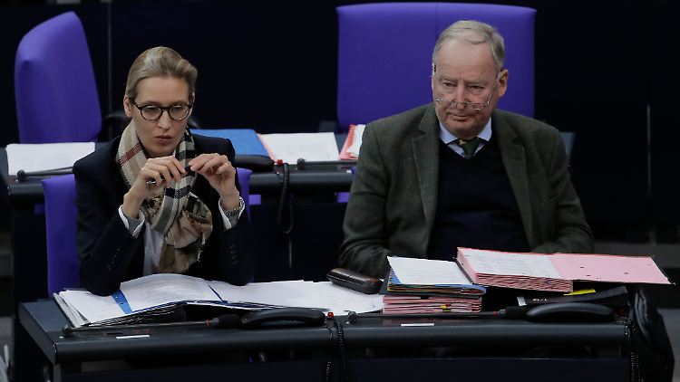 Die AfD-Spitzen Alice Weidel und Alexander Gauland wollen nicht für Frankreichs Parlamentspräsident aufstehen.