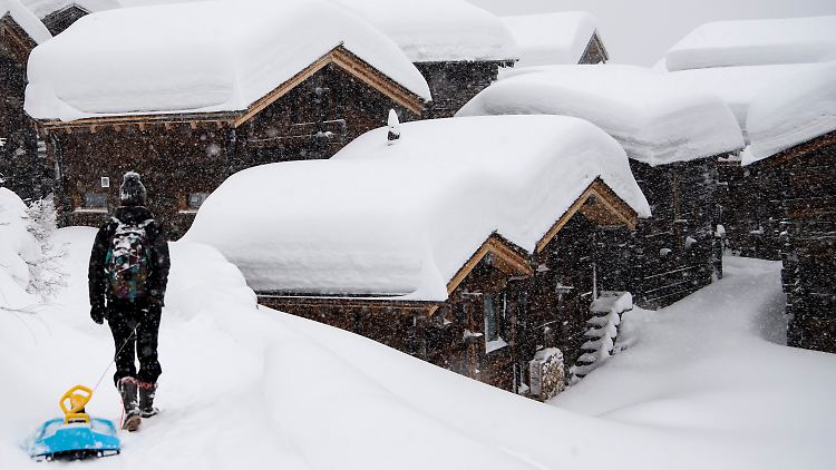Zermatt ist wieder eingeschneit.