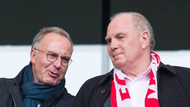 Karl-Heinz Rummenigge und Uli Hoeneß - die Bayern halten ihre Position.
