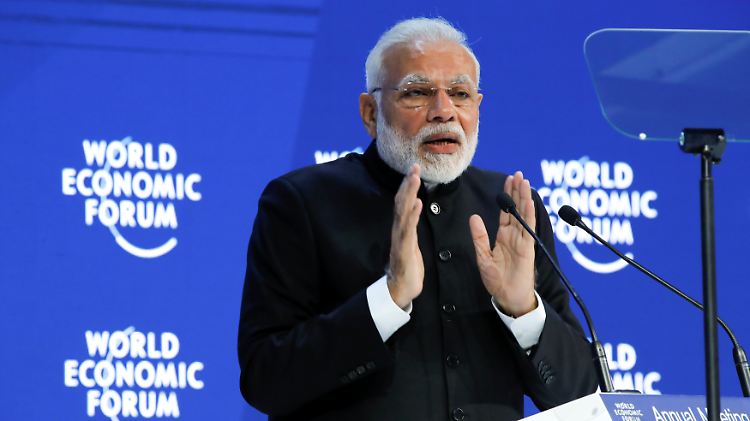 Protektionismus, Terrorismus und Klimawandel sind für Narendra Modi die größten Gefahren unserer Zeit.
