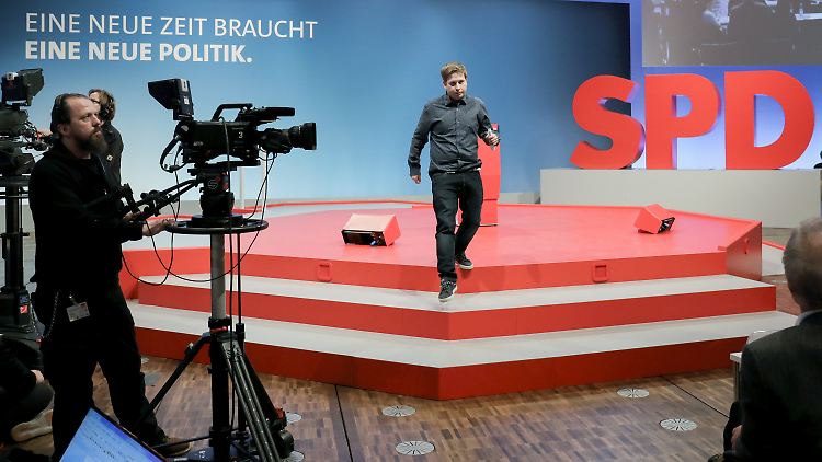 Der Juso-Bundesvorsitzende Kevin Kühnert vor wenigen Tagen auf dem SPD-Sonderparteitag in Bonn.