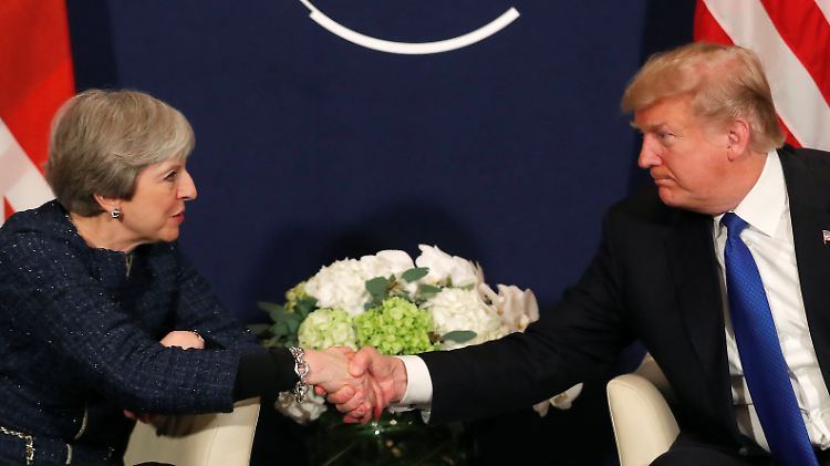 Er und May mögen sich, sagt Trump. Ob die britische Regierungschefin das genauso sieht?
