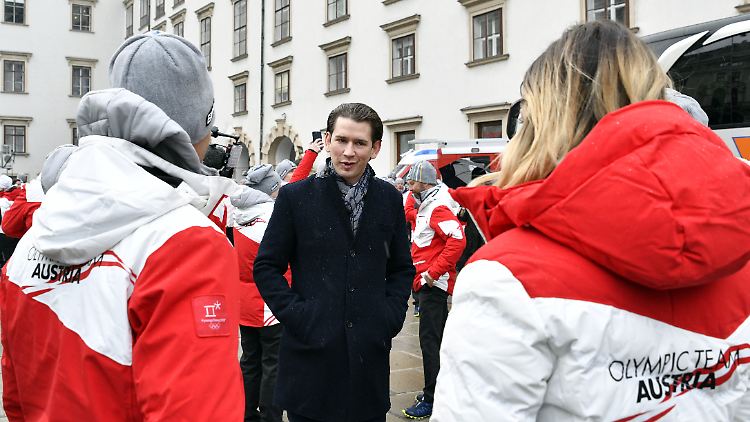 Am Mittwoch begrüßt Sebastian Kurz Mitglieder der österreichischen Olympia-Mannschaft in der Hofburg.