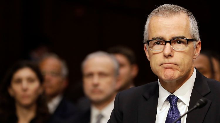 Andrew McCabe ist ein Vertrauter des gefeuerten FBI-Chefs James Comey.