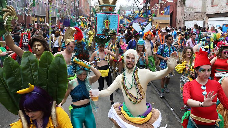 Mardi Gras wird jedes Jahr groß gefeiert.